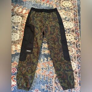 Versace Men's Green and Black Cargo Pants